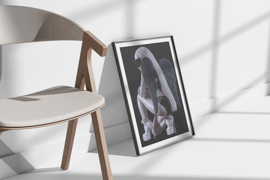 ANGEL HOURS | Premium Semi Glossy Art Print